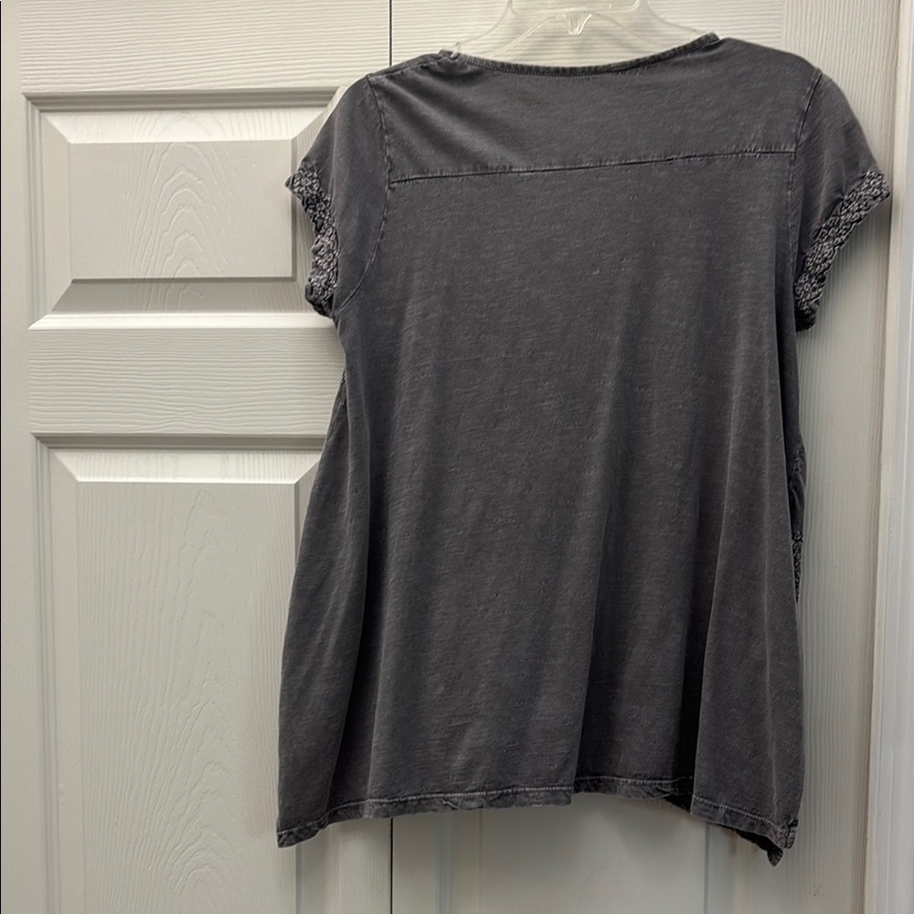 Gray Boho Embellished Blouse - Picture 2 of 6